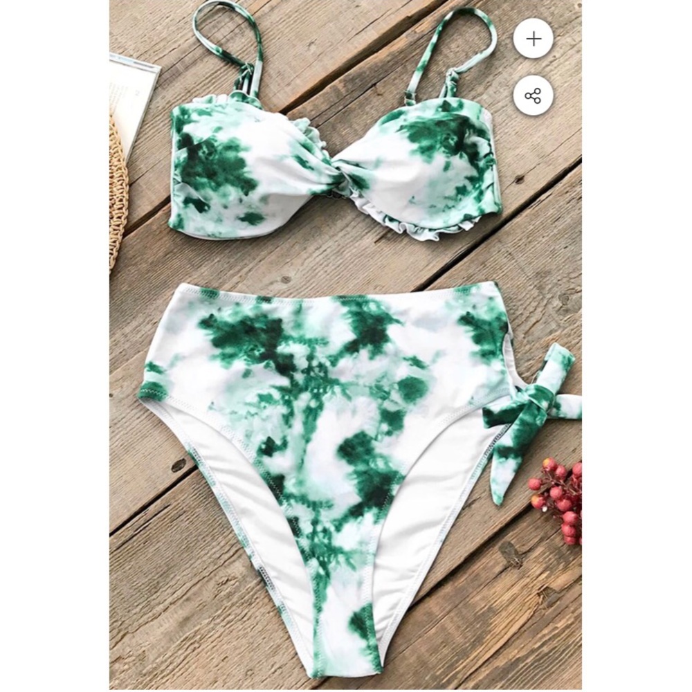 Emerald Green High Waisted Bikini